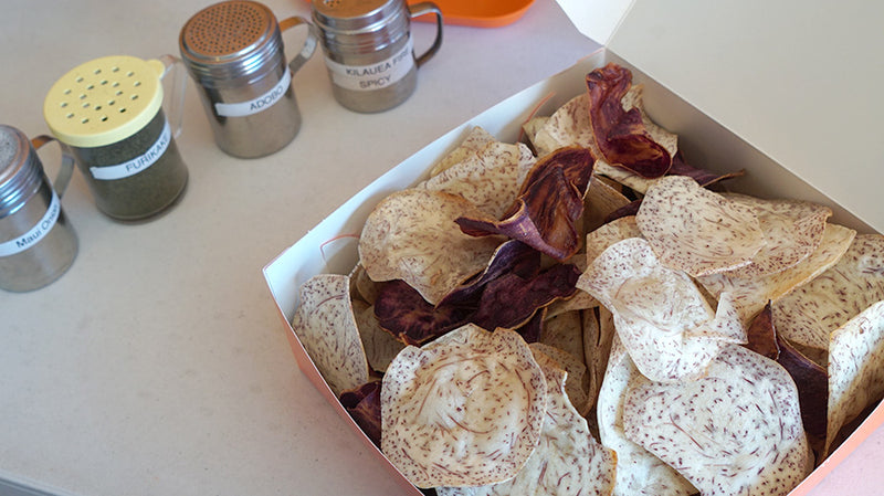 This hidden gem has freshly fried taro and sweet potato chips