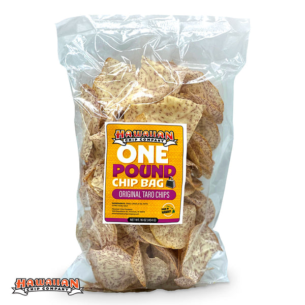 Hawaiian Chip Company One Pound Original Flavor Taro Chips